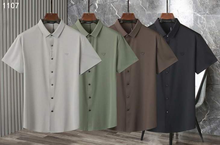 Picture of Armani Shirts Short _SKUArmaniM-4XL26rn7227821